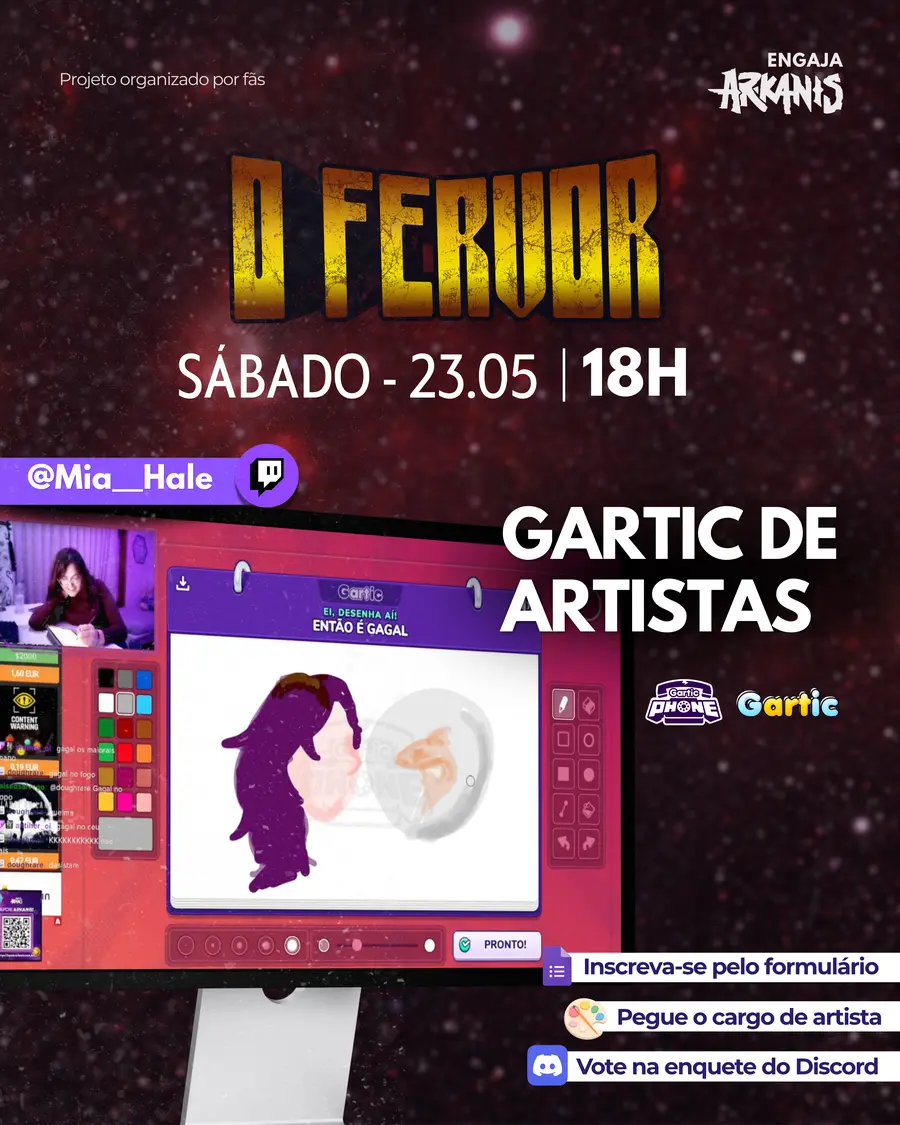 Pôster do evento Jogando com a comunidade