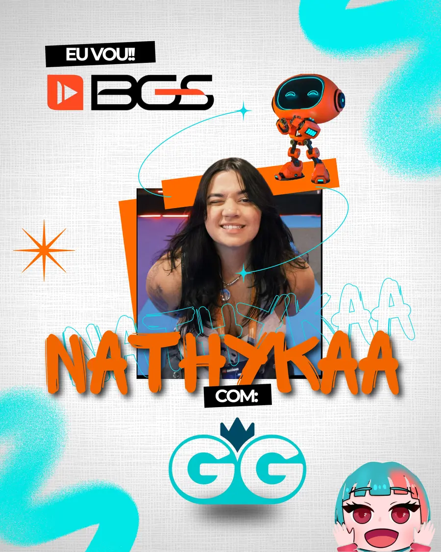 Arte para presença na Brasil Game Show