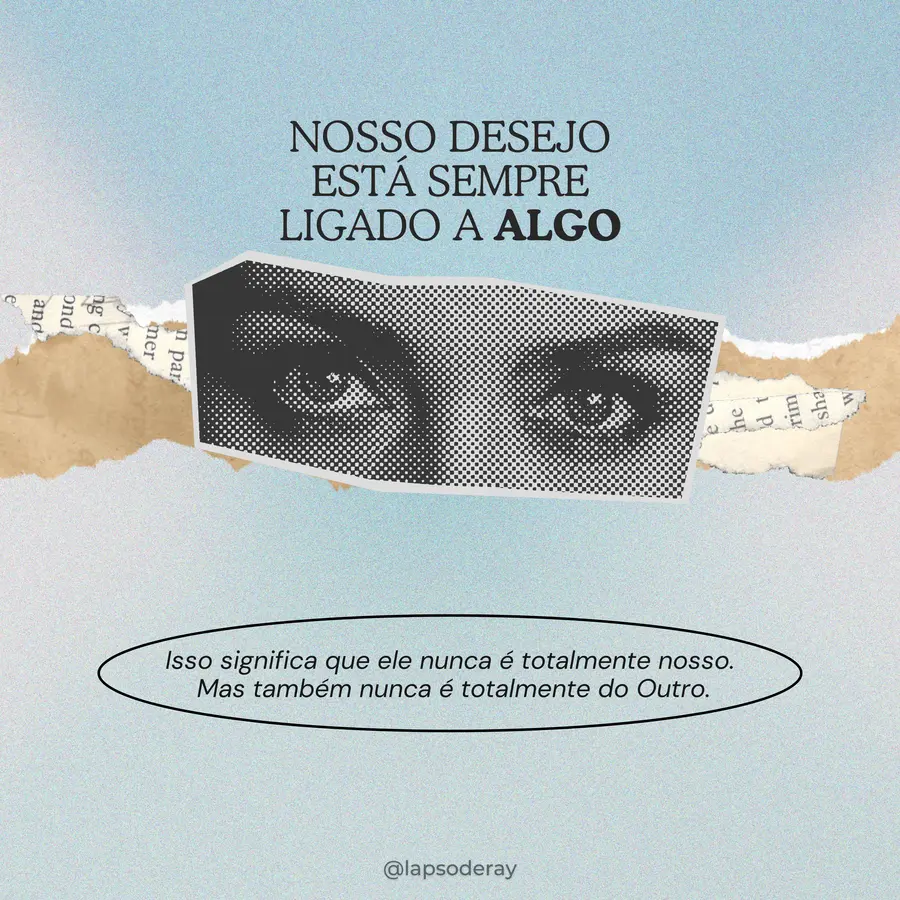 Post de psicologia em colagem retrô