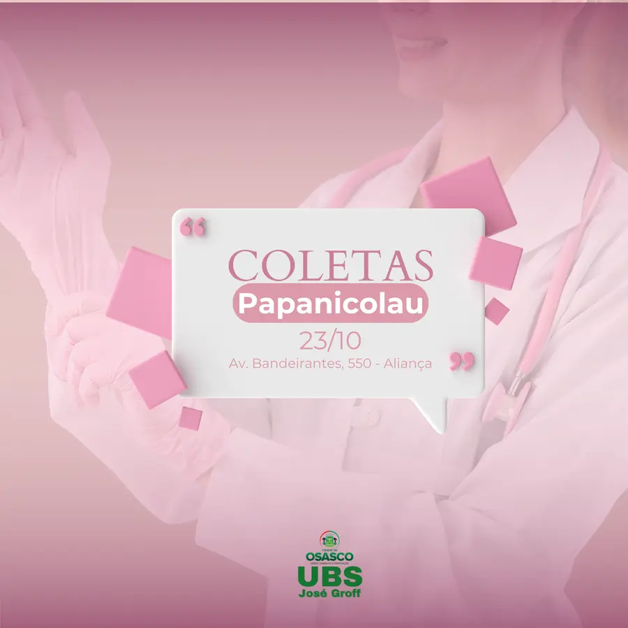 Post sobre coleta de Papanicolau